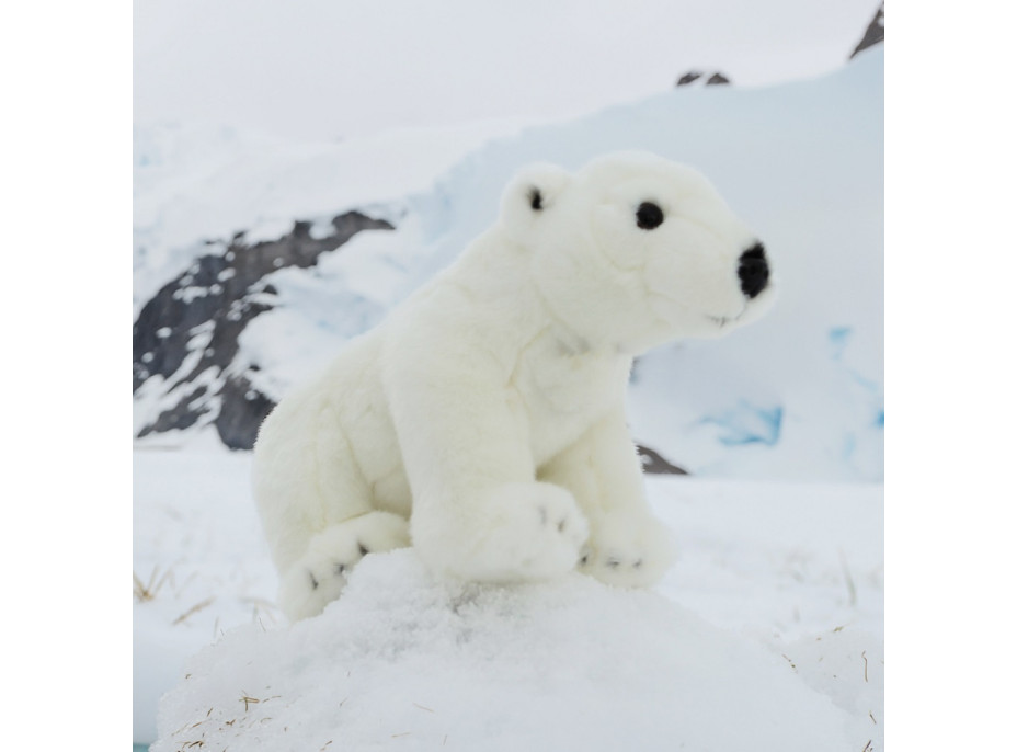 Rappa Plyšový medvěd lední stojící 30 cm ECO-FRIENDLY