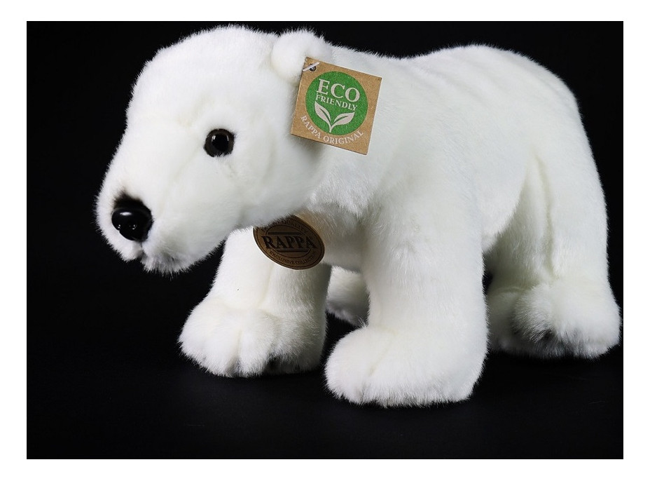 Rappa Plyšový medvěd lední stojící 30 cm ECO-FRIENDLY