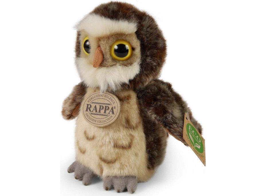 Rappa Plyšová sova 16 cm ECO-FRIENDLY
