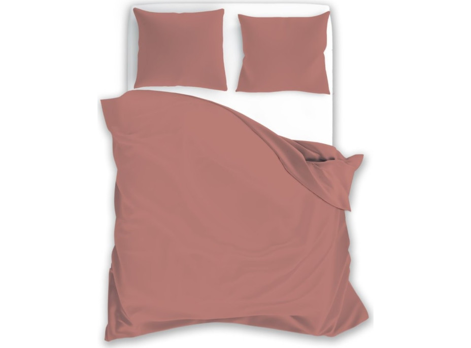 Ložní povlečení FASHION - 220x200 cm - růžové - bavlněný satén