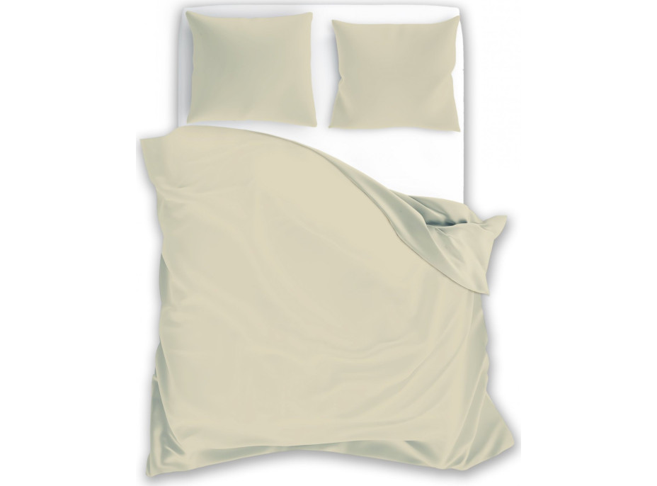 Bavlněné povlečení FASHION jednobarevné - béžové - 220x200 cm