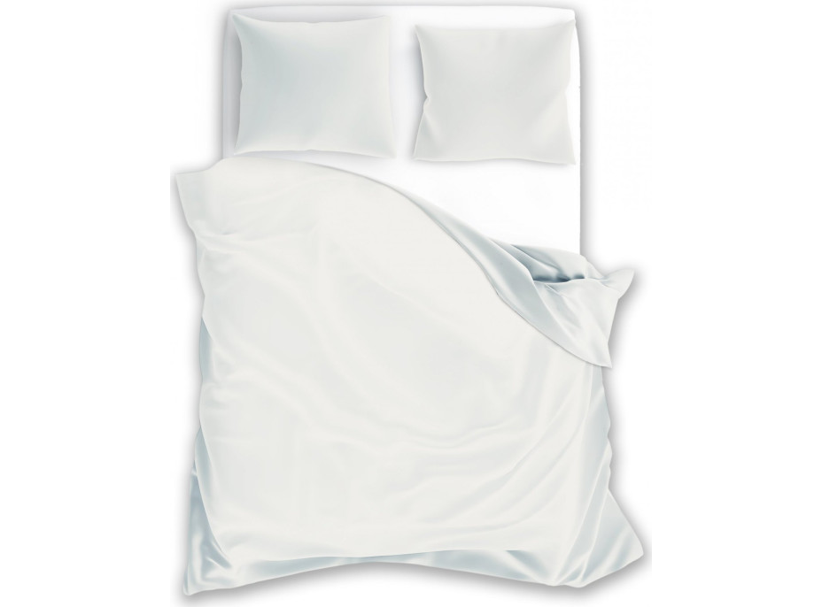 Bavlněné povlečení FASHION jednobarevné - bílé - 220x200 cm