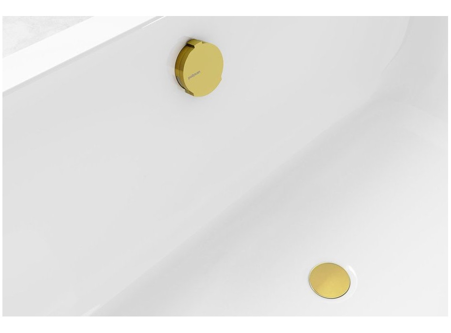 Polysan Vanová souprava s napouštěním, bovden, délka 800mm, zátka 72mm, zlato 71853.90