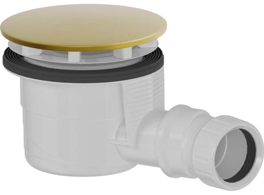 Polysan Vaničkový sifon, průměr 90mm, DN40, krytka zlato mat 17911GB