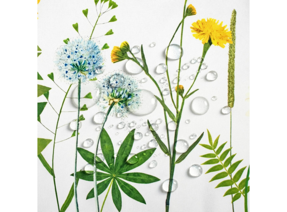 Velikonoční ubrus BLOOM Květiny - 140x200 cm - bílý