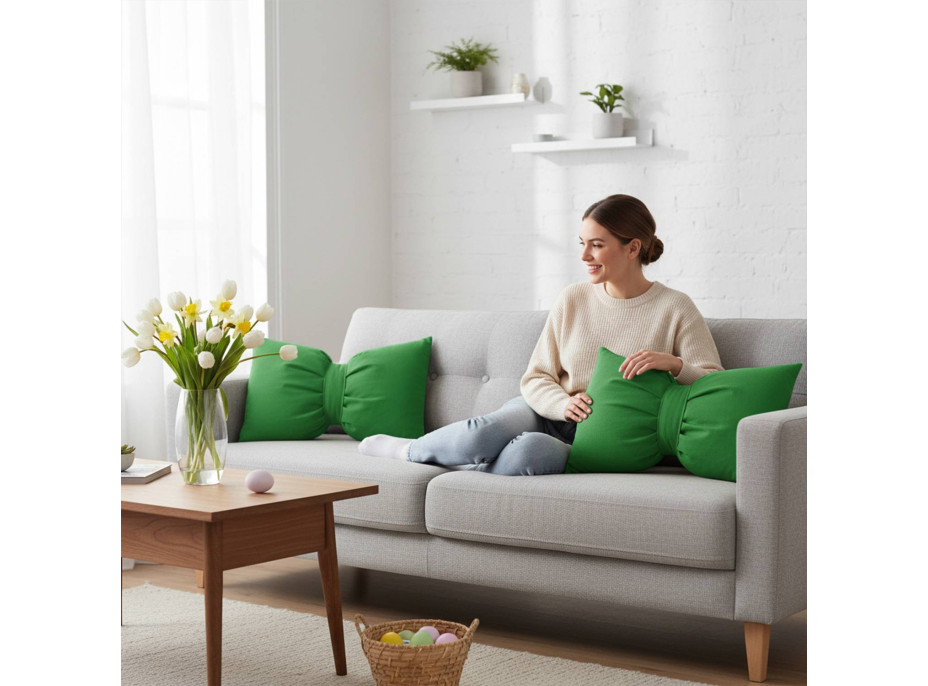 Dekorační polštář GLAM 30x50 cm - zelený