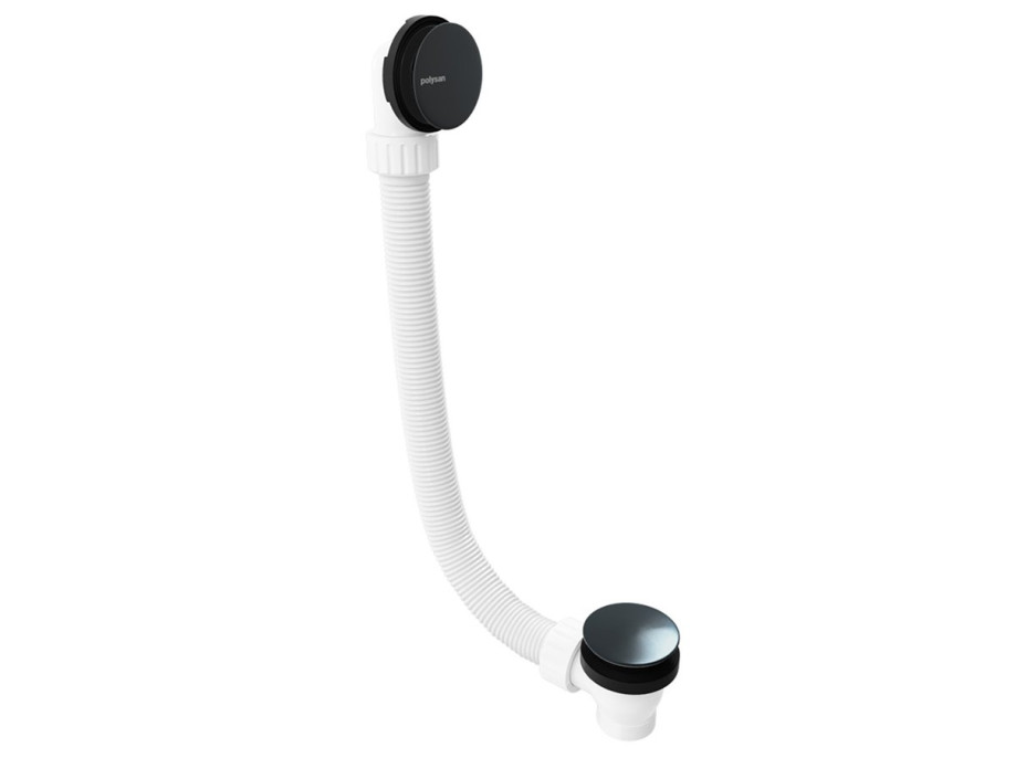 Polysan Vanová souprava bez napouštění, click-clack, délka 1200mm, zátka 72mm, gun metal 71858.60