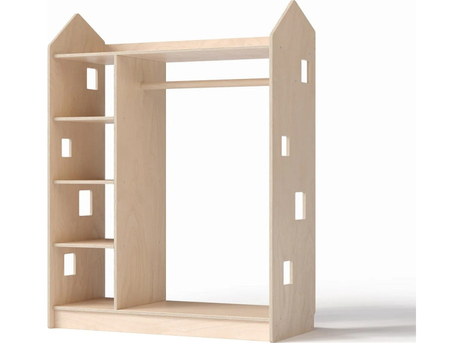 BusyKids Šatní skříň přírodní