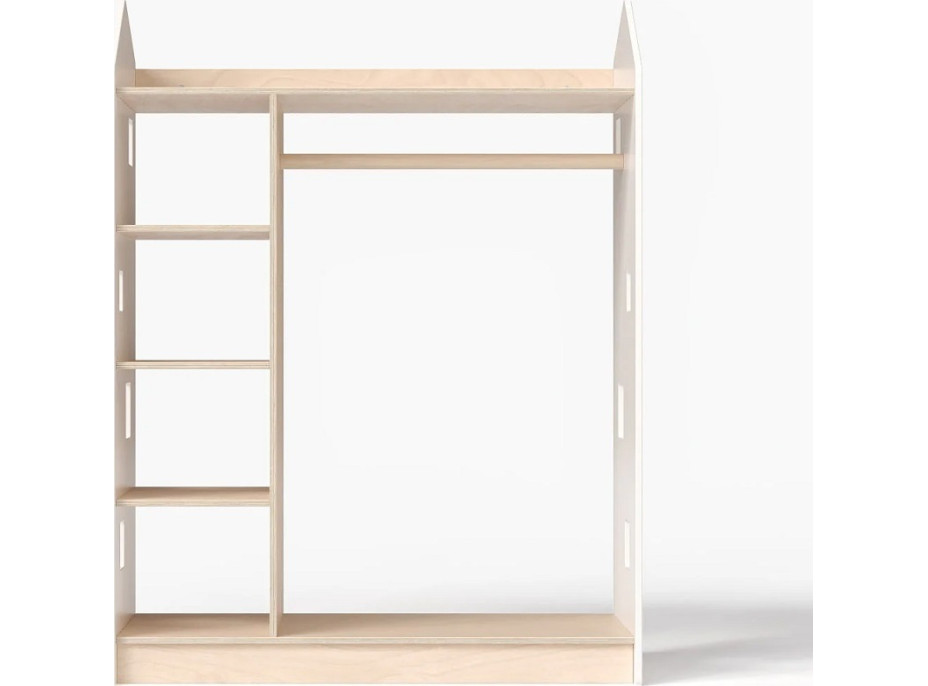 BusyKids Šatní skříň bílá