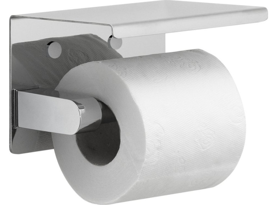 Sapho Držák toaletního papíru s poličkou, chrom UN1197C