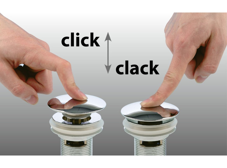 Polysan Vanová souprava bez napouštění, click-clack, délka 1200mm, zátka 72mm, měď mat 71858.70