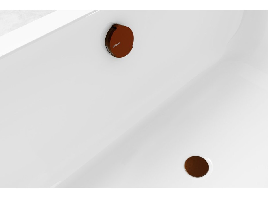 Polysan Vanová souprava s napouštěním, bovden, délka 1000mm, zátka 72mm, měď mat 71855.70