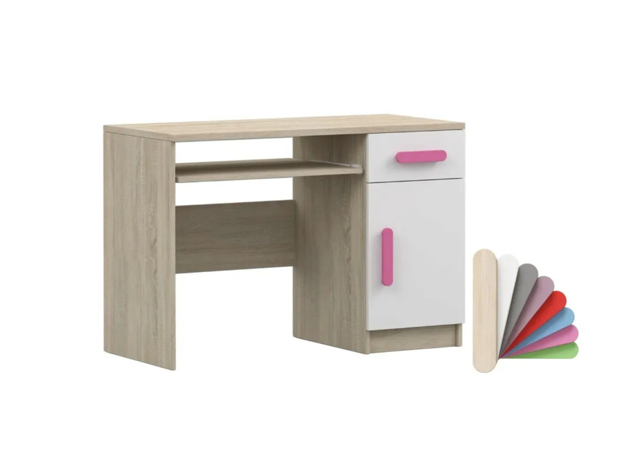 Psací stůl SMYK - dub sonoma/bílý (více variant)