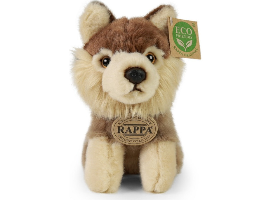 Rappa Plyšový vlk sedící 16 cm ECO-FRIENDLY