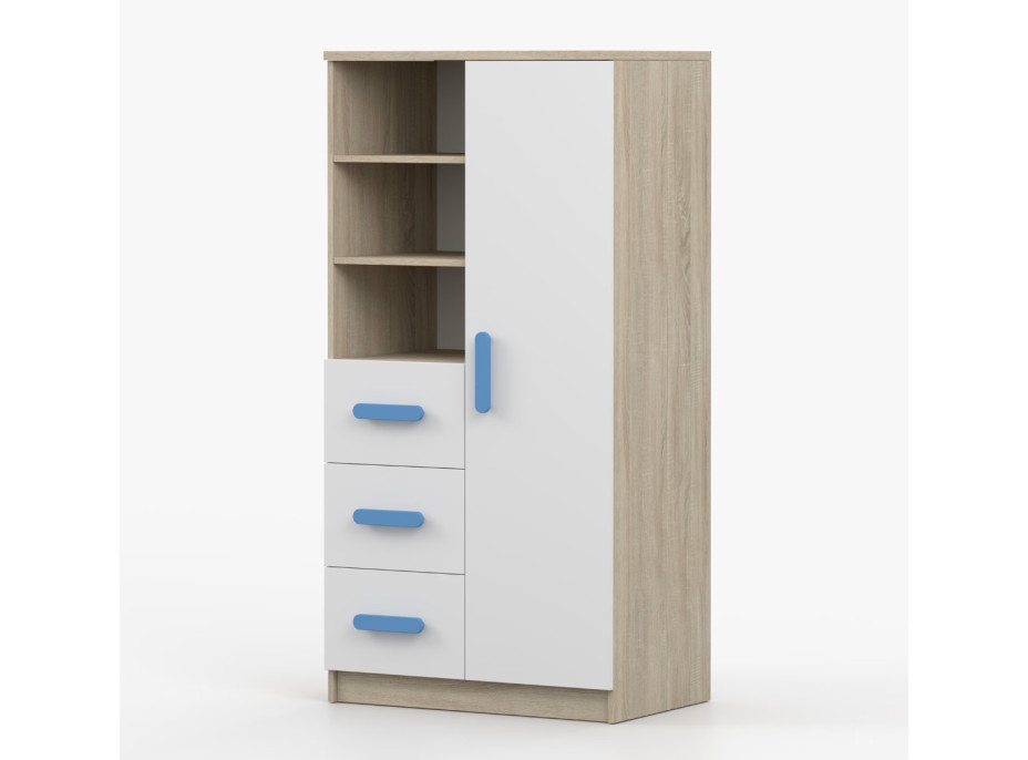 Regál SMYK - dub sonoma/bílý (více variant)