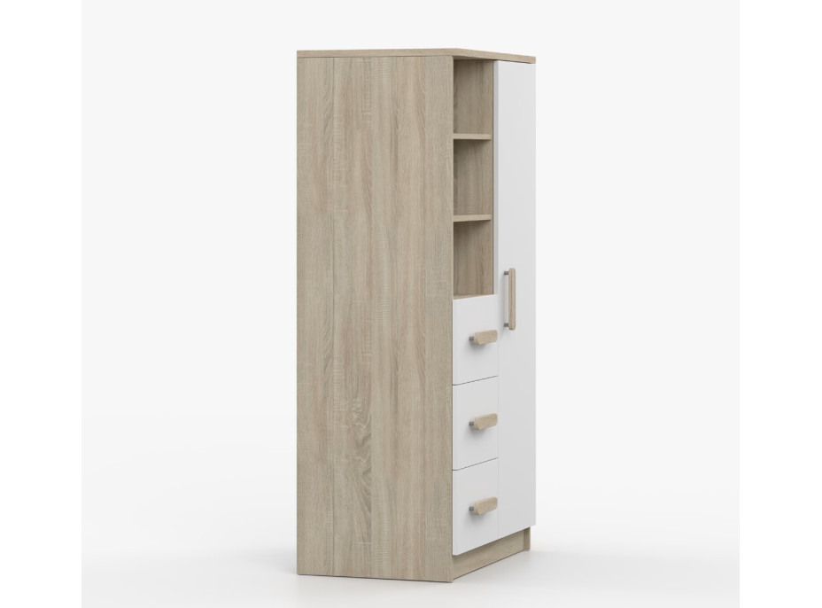 Regál SMYK - dub sonoma/bílý (více variant)