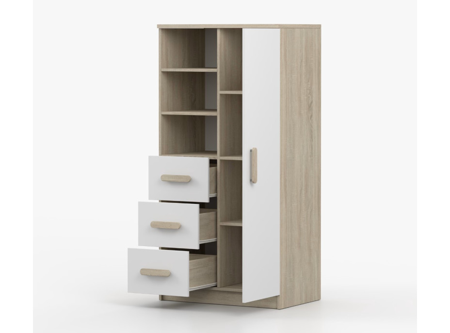 Regál SMYK - dub sonoma/bílý (více variant)