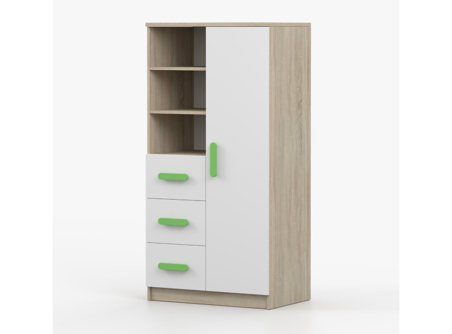 Regál SMYK - dub sonoma/bílý (více variant)