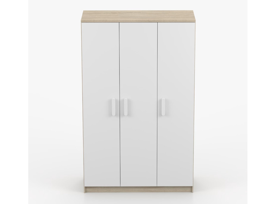 Šatní skříň SMYK 120 - dub sonoma/bílá (více variant)
