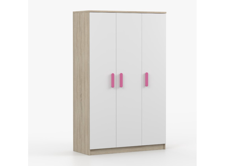 Šatní skříň SMYK 120 - dub sonoma/bílá (více variant)