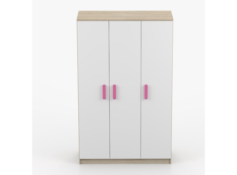 Šatní skříň SMYK 120 - dub sonoma/bílá (více variant)