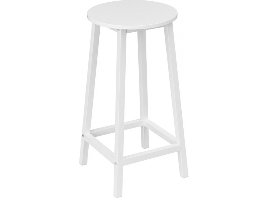 Kovová barová židle FLINT White - bílá
