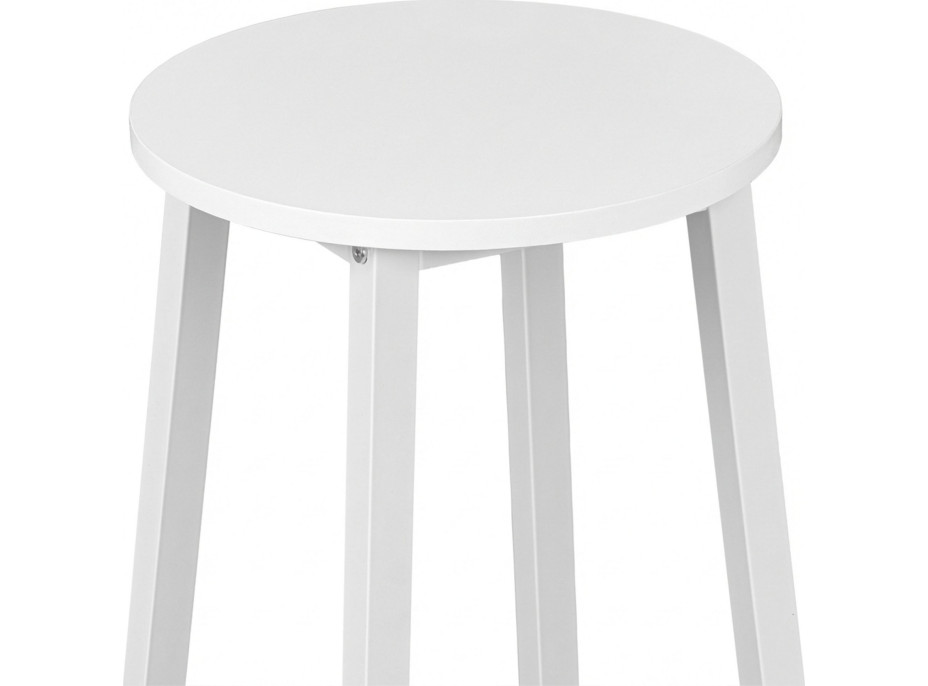 Kovová barová židle FLINT White - bílá