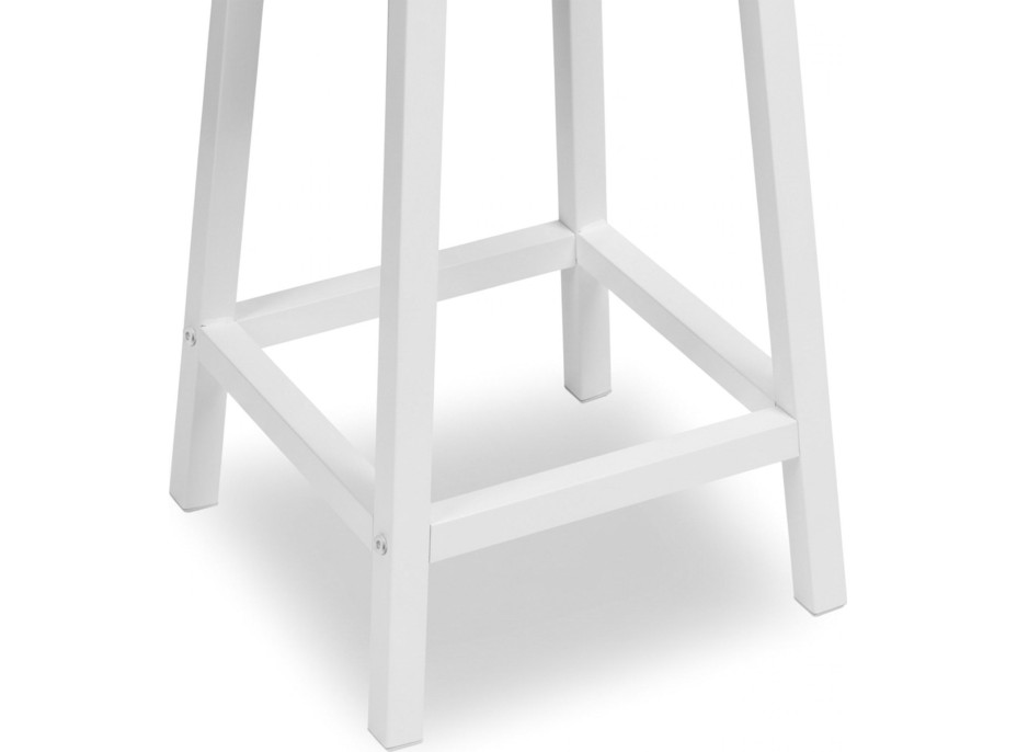 Kovová barová židle FLINT White - bílá