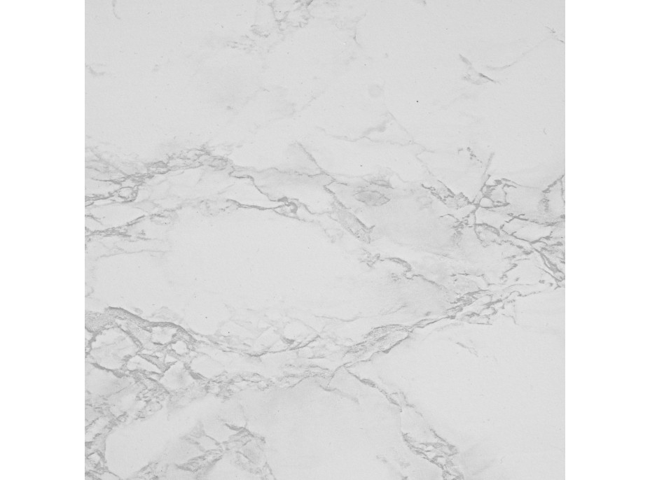 Kovová barová židle FLINT White - bílá/bílý mramor