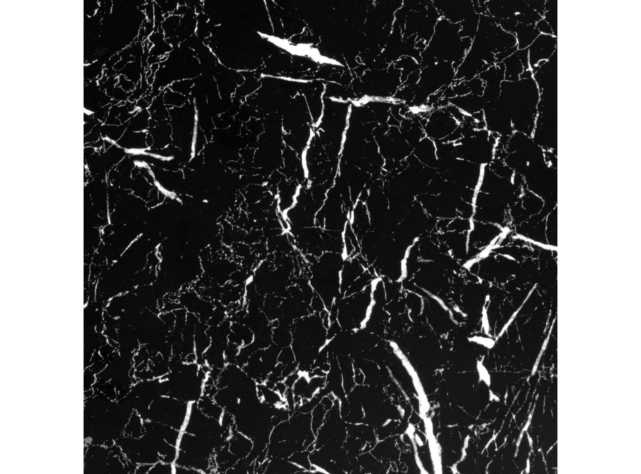 Kovová barová židle FLINT Black - černá/černý mramor