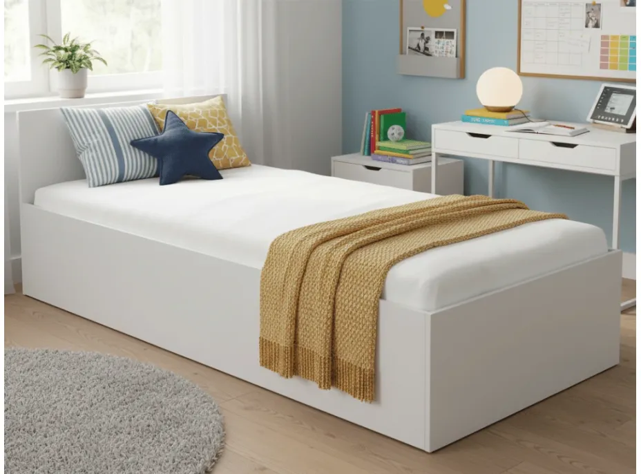 Postel ORVILLE II 200x90 cm - bílá