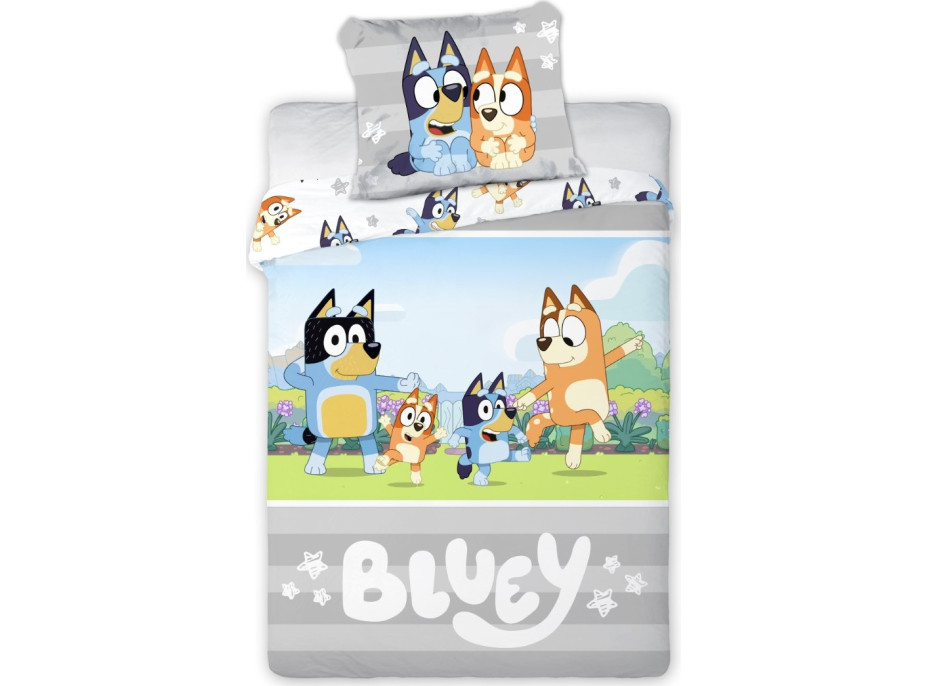Dětské bavlněné povlečení 160x200 cm - BLUEY Dance