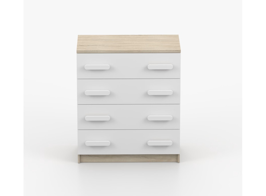 Komoda SMYK - dub sonoma/bílá (více variant)