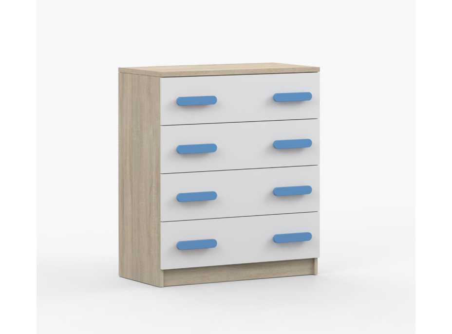 Komoda SMYK - dub sonoma/bílá (více variant)