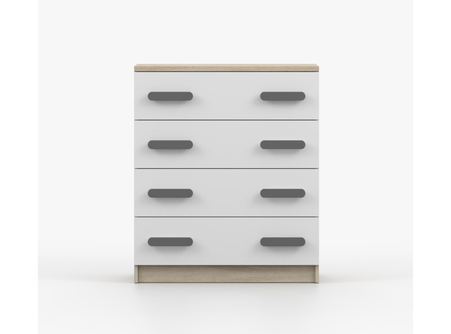 Komoda SMYK - dub sonoma/bílá (více variant)