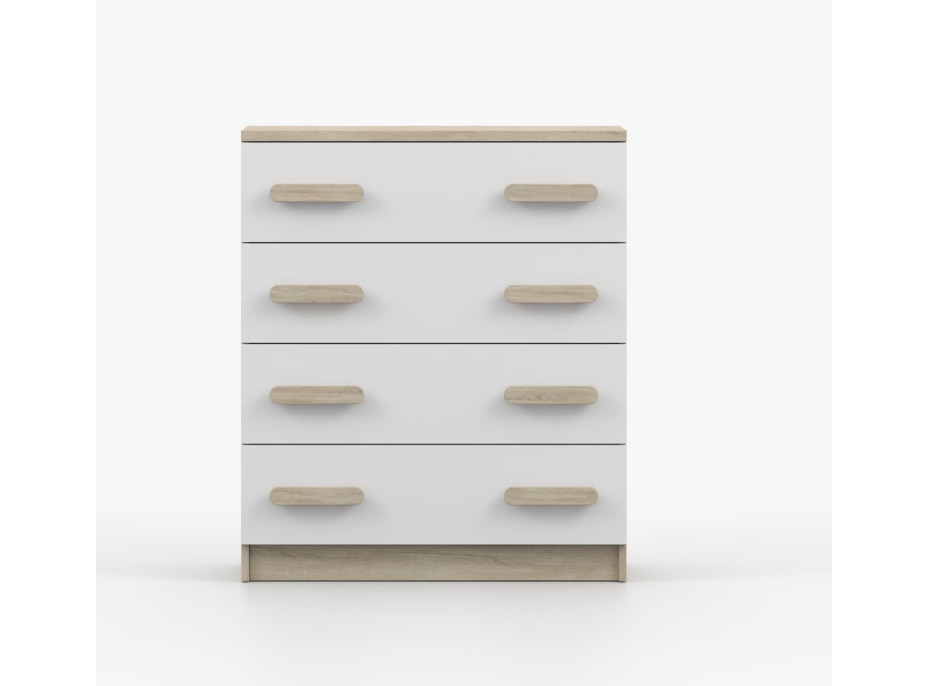 Komoda SMYK - dub sonoma/bílá (více variant)