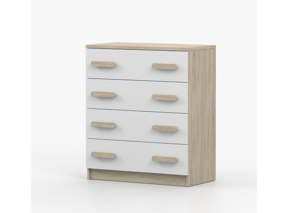 Komoda SMYK - dub sonoma/bílá (více variant)