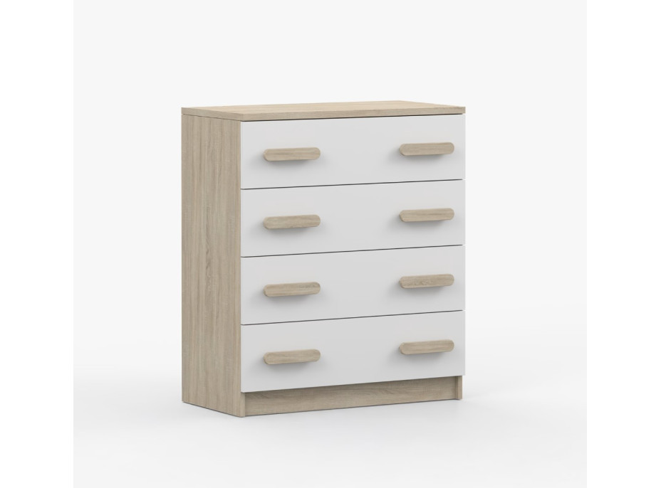 Komoda SMYK - dub sonoma/bílá (více variant)