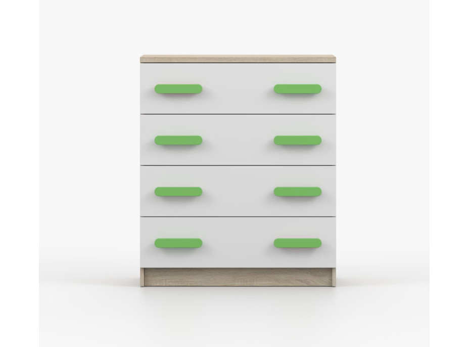 Komoda SMYK - dub sonoma/bílá (více variant)