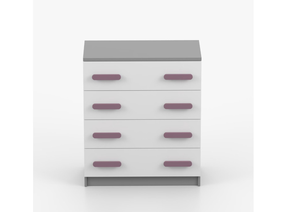 Komoda SMYK - šedá/bílá (více variant)