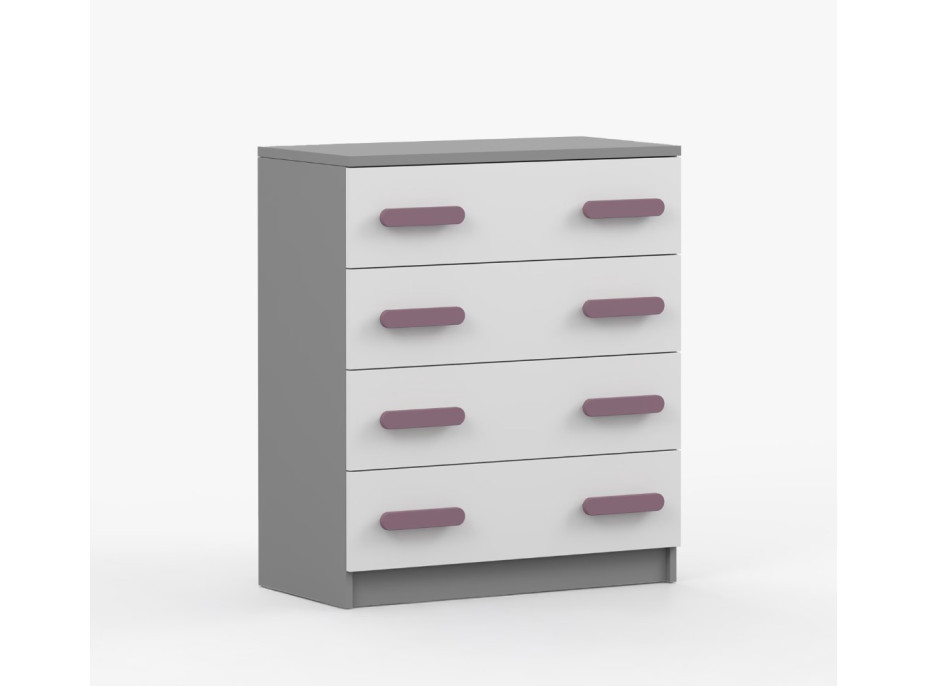 Komoda SMYK - šedá/bílá (více variant)