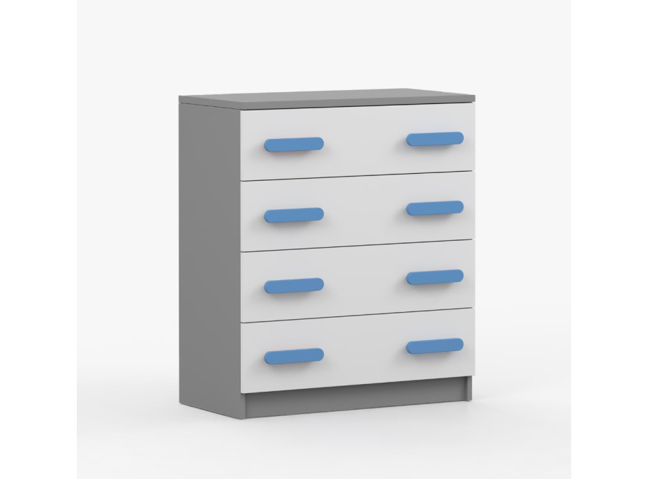 Komoda SMYK - šedá/bílá (více variant)