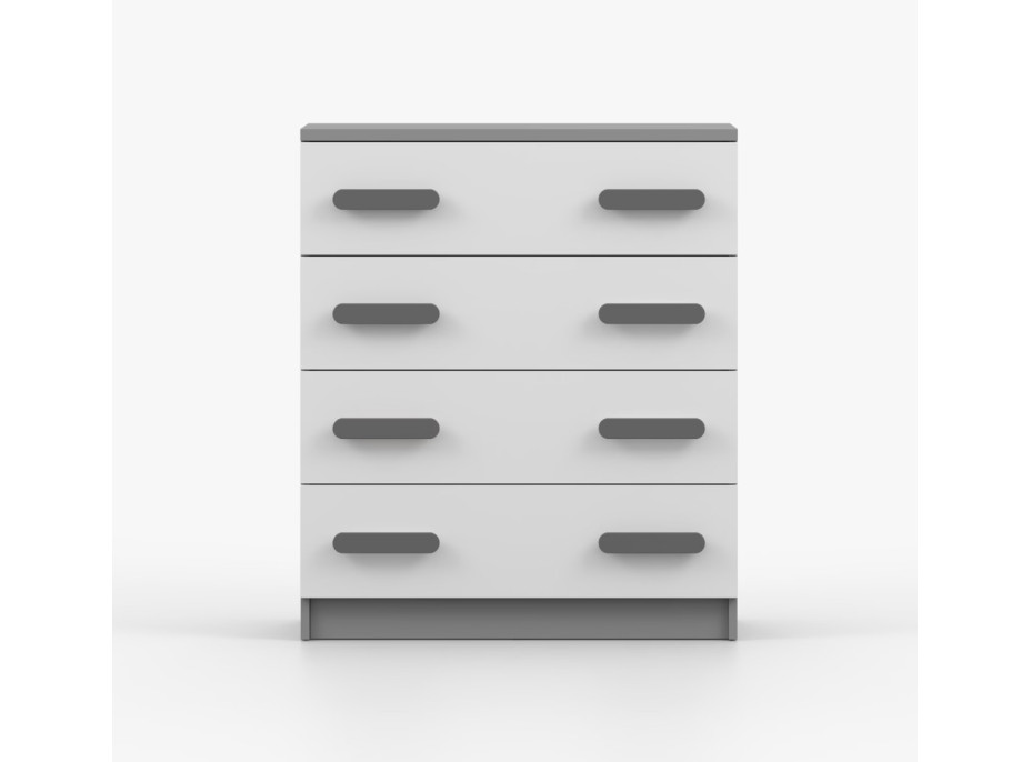 Komoda SMYK - šedá/bílá (více variant)