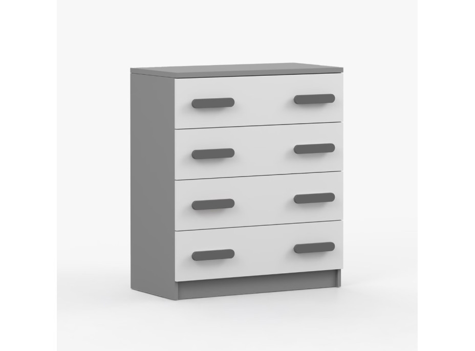 Komoda SMYK - šedá/bílá (více variant)