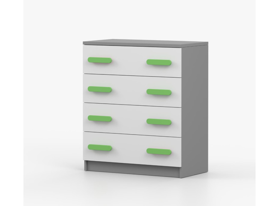 Komoda SMYK - šedá/bílá (více variant)