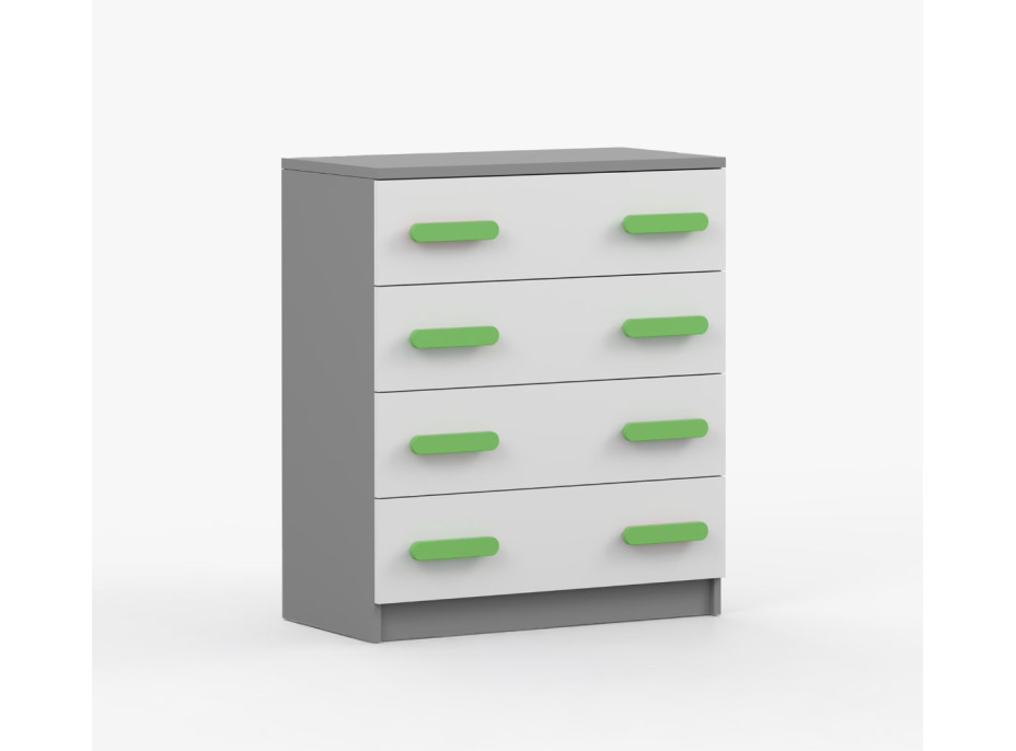 Komoda SMYK - šedá/bílá (více variant)
