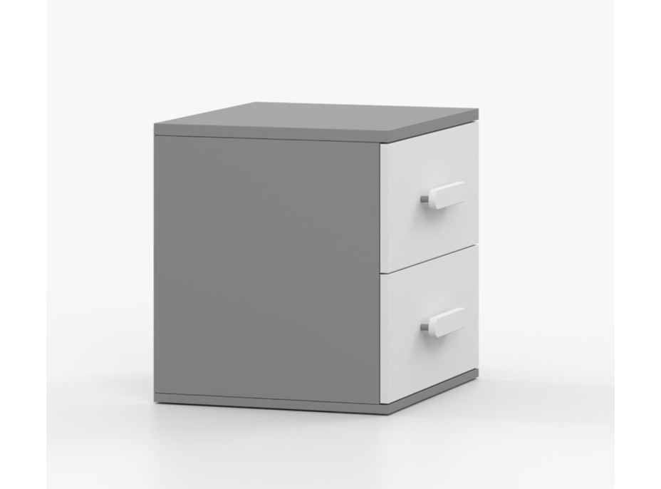 Noční stolek SMYK - šedý/bílý (více variant)