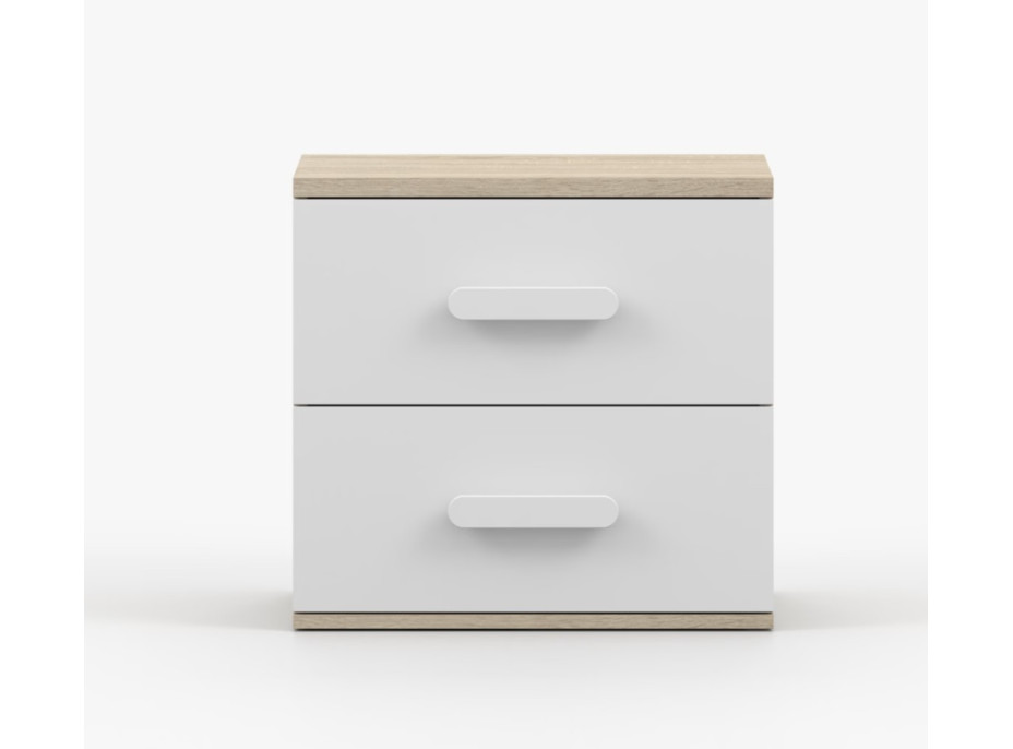 Noční stolek SMYK - dub sonoma/bílý (více variant)