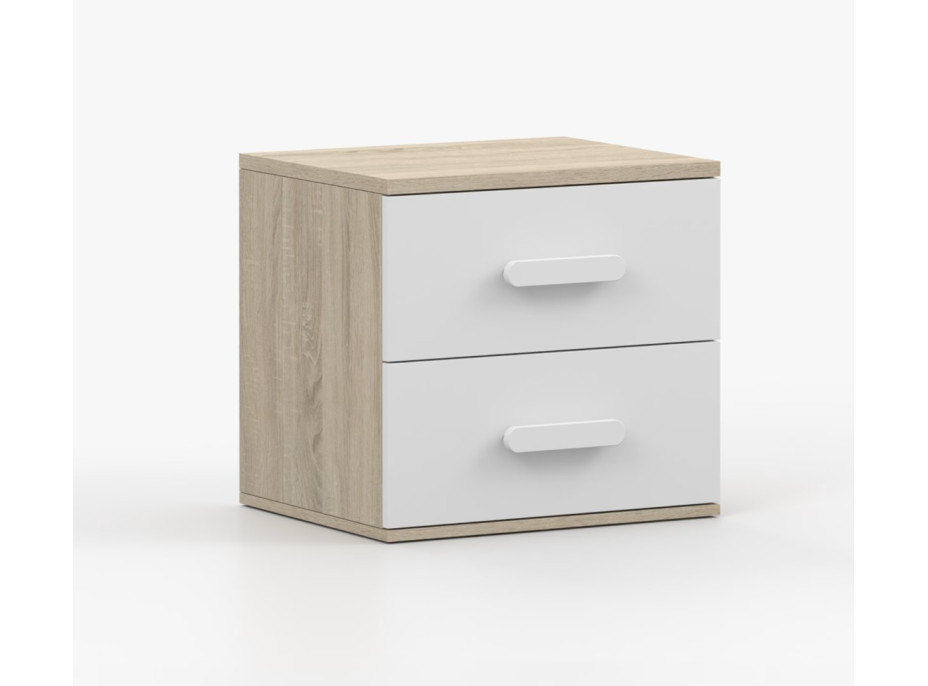 Noční stolek SMYK - dub sonoma/bílý (více variant)