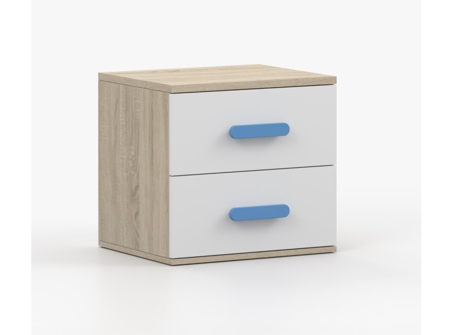 Noční stolek SMYK - dub sonoma/bílý (více variant)